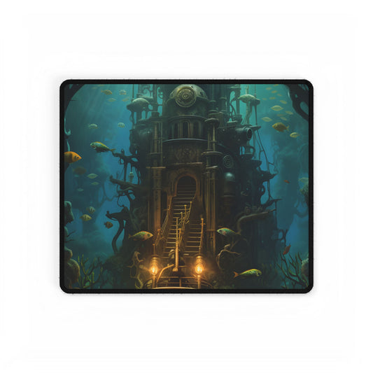 Steampunk Undersea Odyssey: A Journey on the Nautilus - Desk Mat