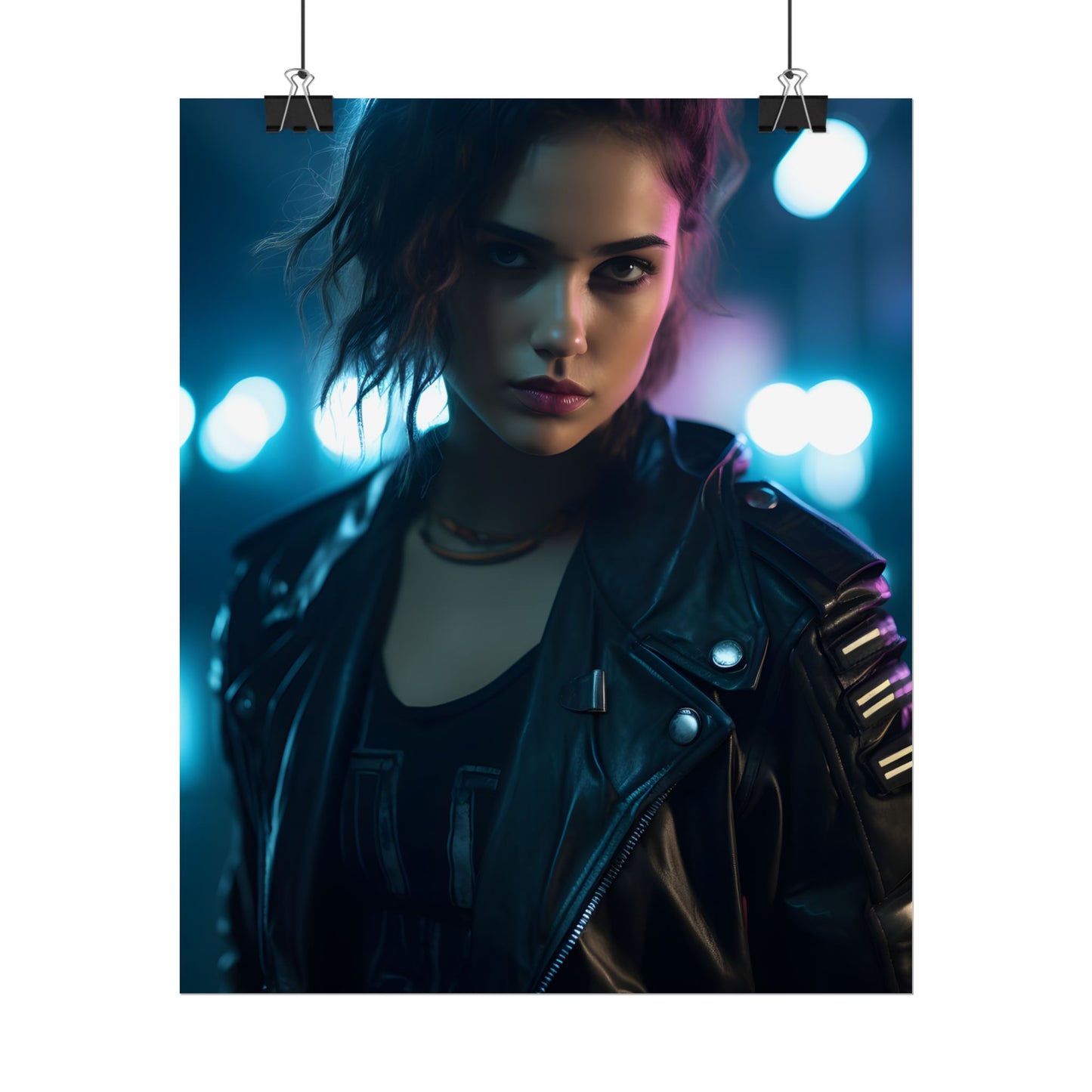 Cyberpunk Dark Beauty: Teenage Artwork - Poster