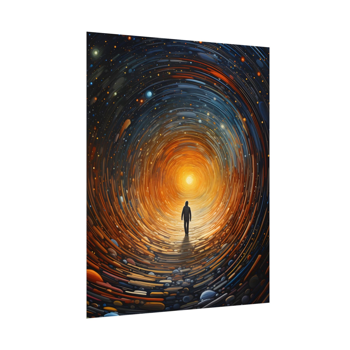 Space-Time Explorer: Intergalactic Adventure Digital Art - Poster
