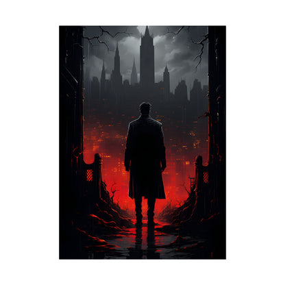 Urban Fantasy Detective: City Streets Mystery Artwork - Poster