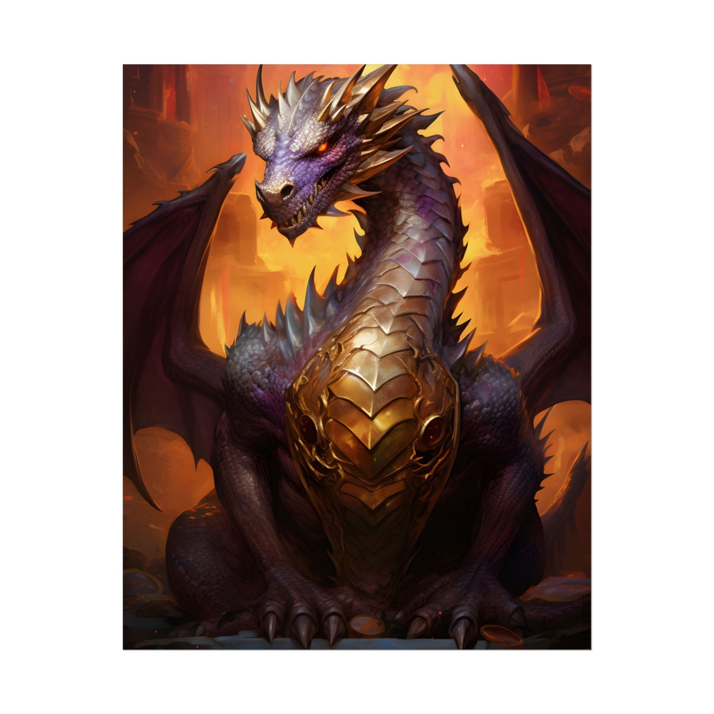 Fantasy Dragon's Treasure: Majestic Guardian - Poster