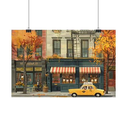 Whimsical Yellow Dreams: Playful Building Digital Art - Poster