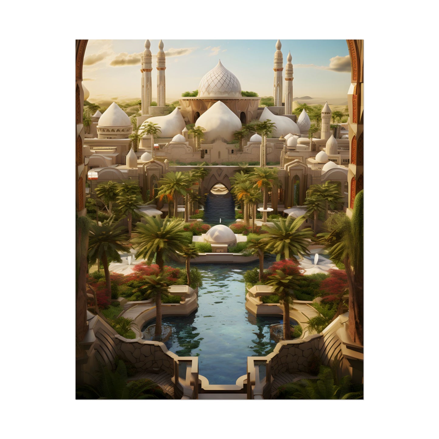 Desert Oasis Dreams: Arabian Nights-Inspired Artwork - Poster