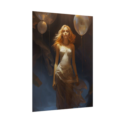 Candid Moment: Person in Nature, Lost in Thought - Poster