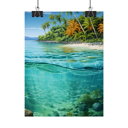 Tropical Island Paradise: Serene Natural Beauty - Poster