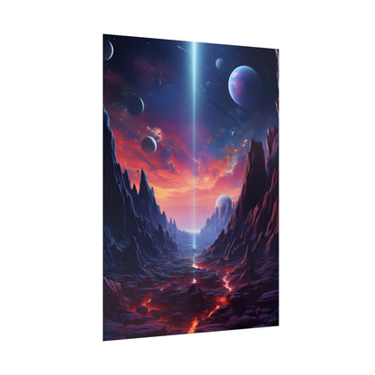 Black Hole Odyssey: A Massive Planet in Space - Poster