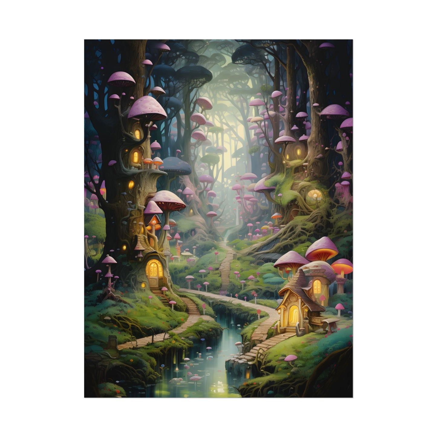 Enchanted Forest Adventure: Vibrant Artwork of Six Brothers - Poster