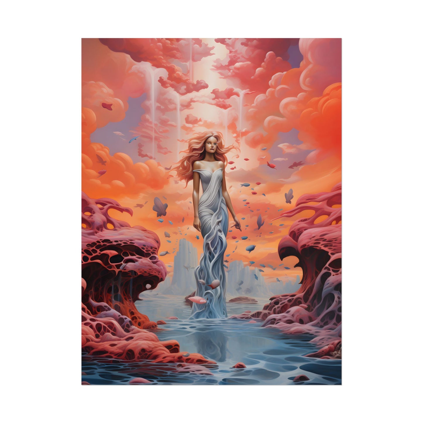 Immersive Dreamscape: A Surreal Journey through Psychedelic Art - Poster