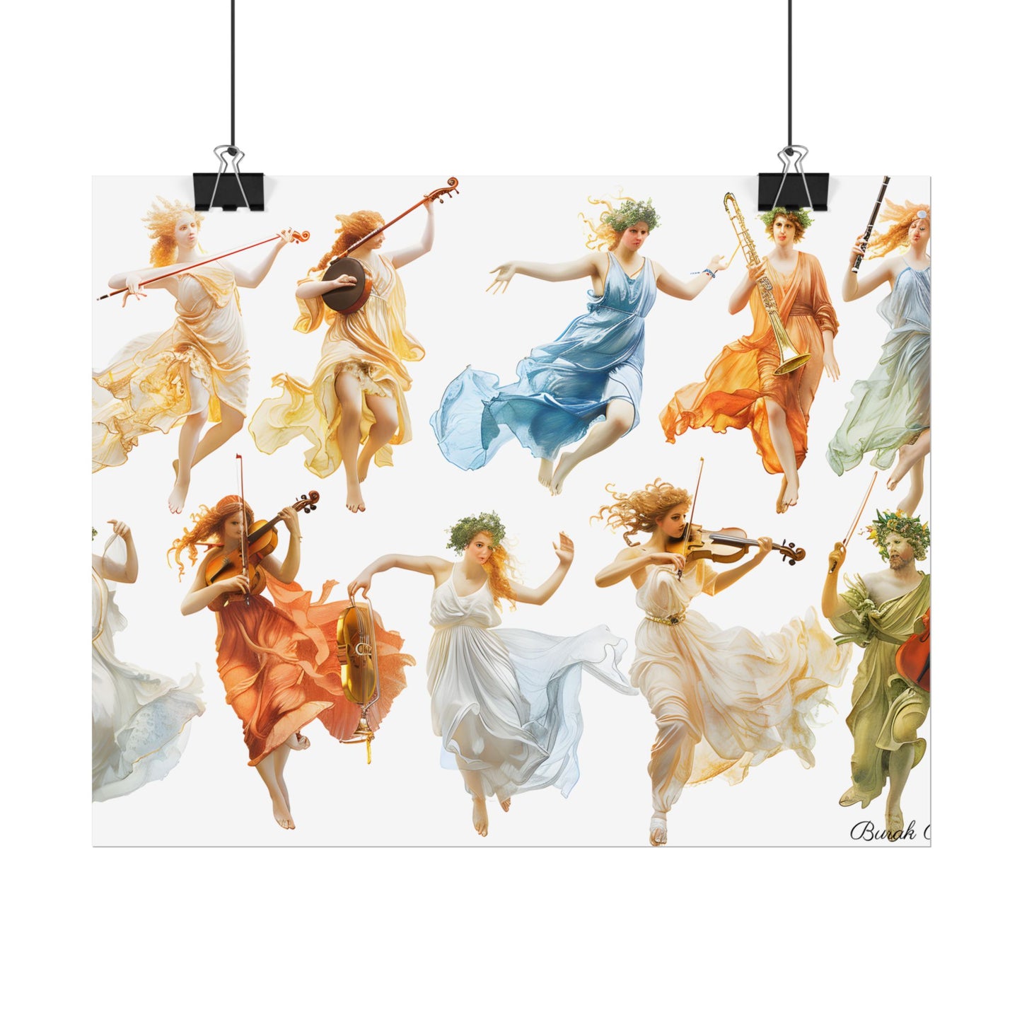 Ethereal Goddesses of Greece: Athena to Nemesis Artwork - Poster