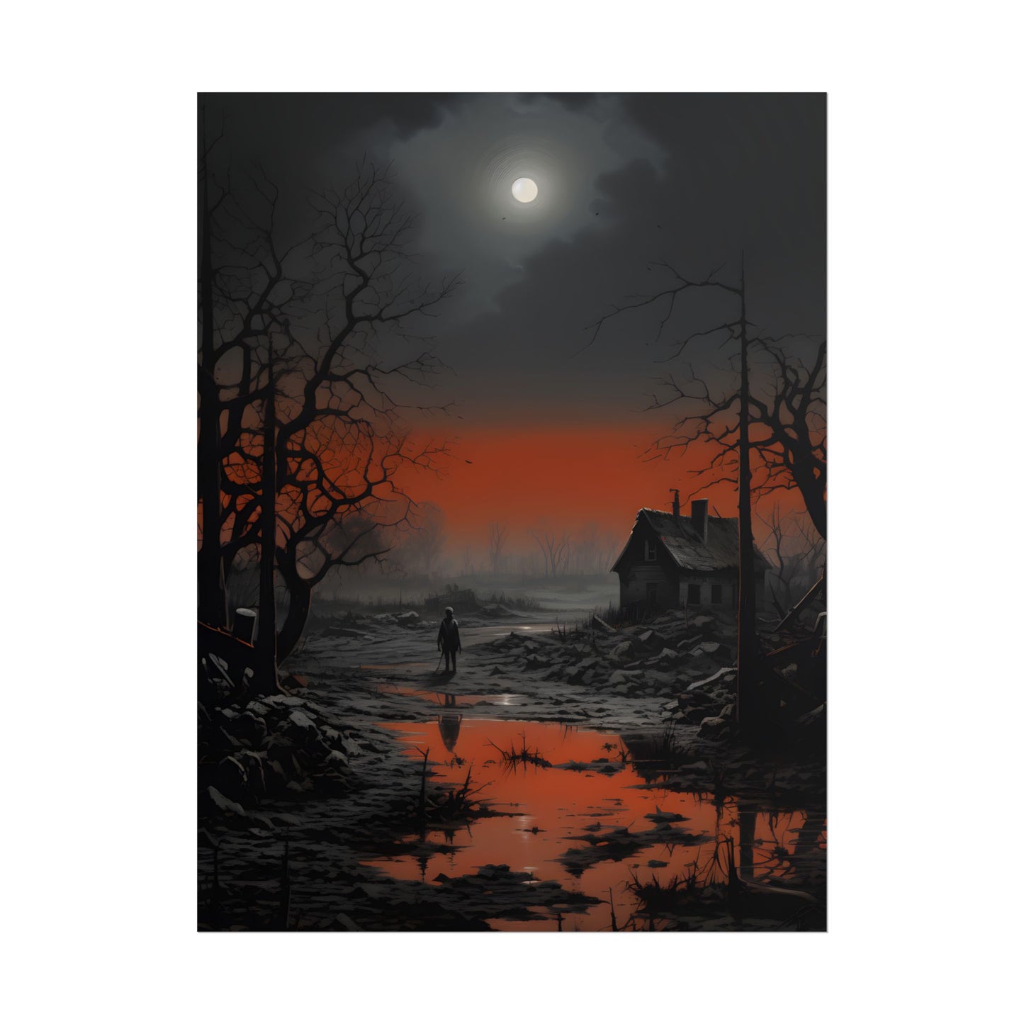 Daytime City Portrait: Outdoors Artwork - Poster