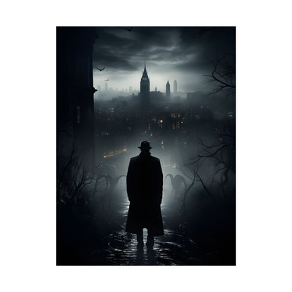 Dark Streets, Hard-Boiled: Urban Fantasy Detective Artwork - Poster