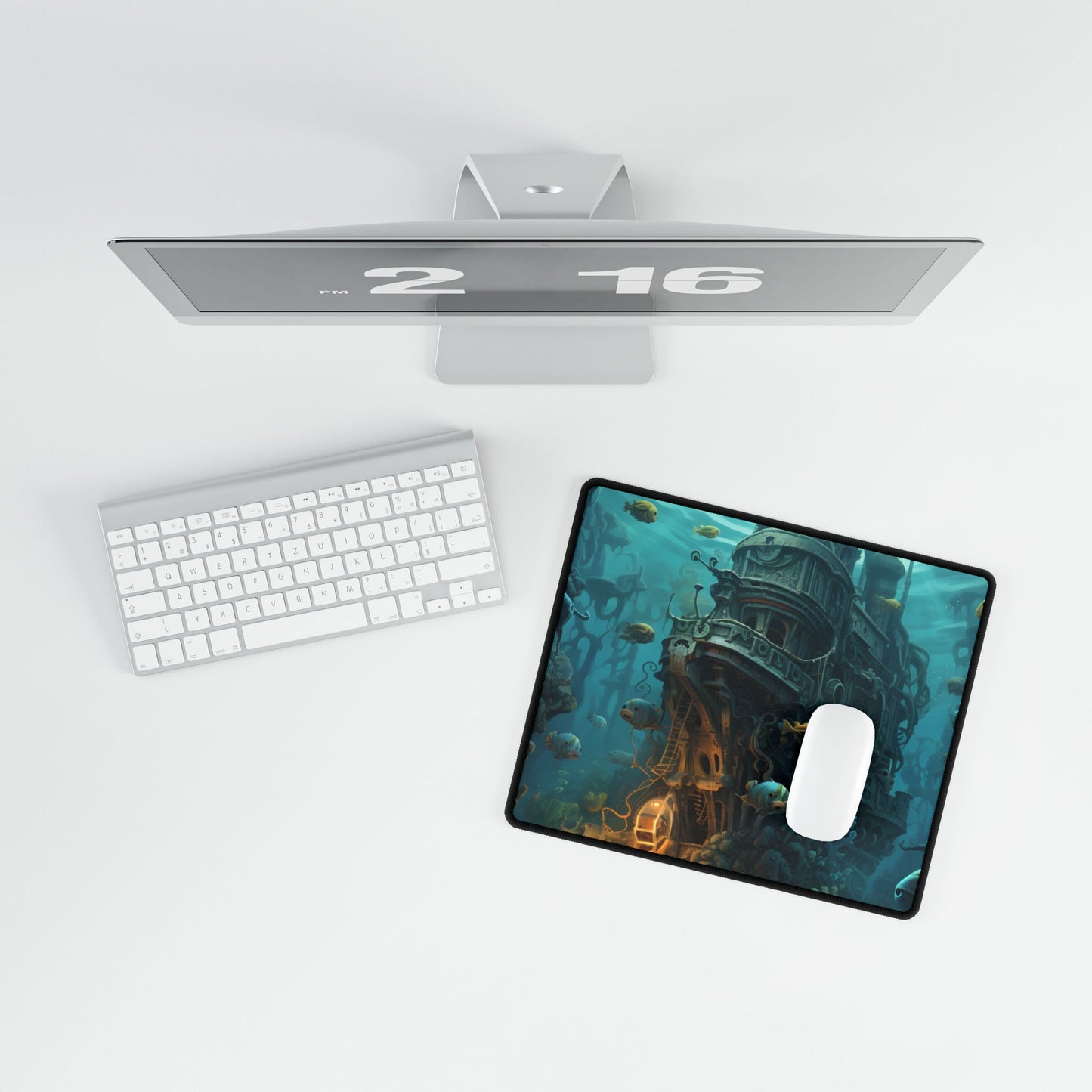 Steampunk Underwater Adventure: Captain Nemos Quest - Desk Mat