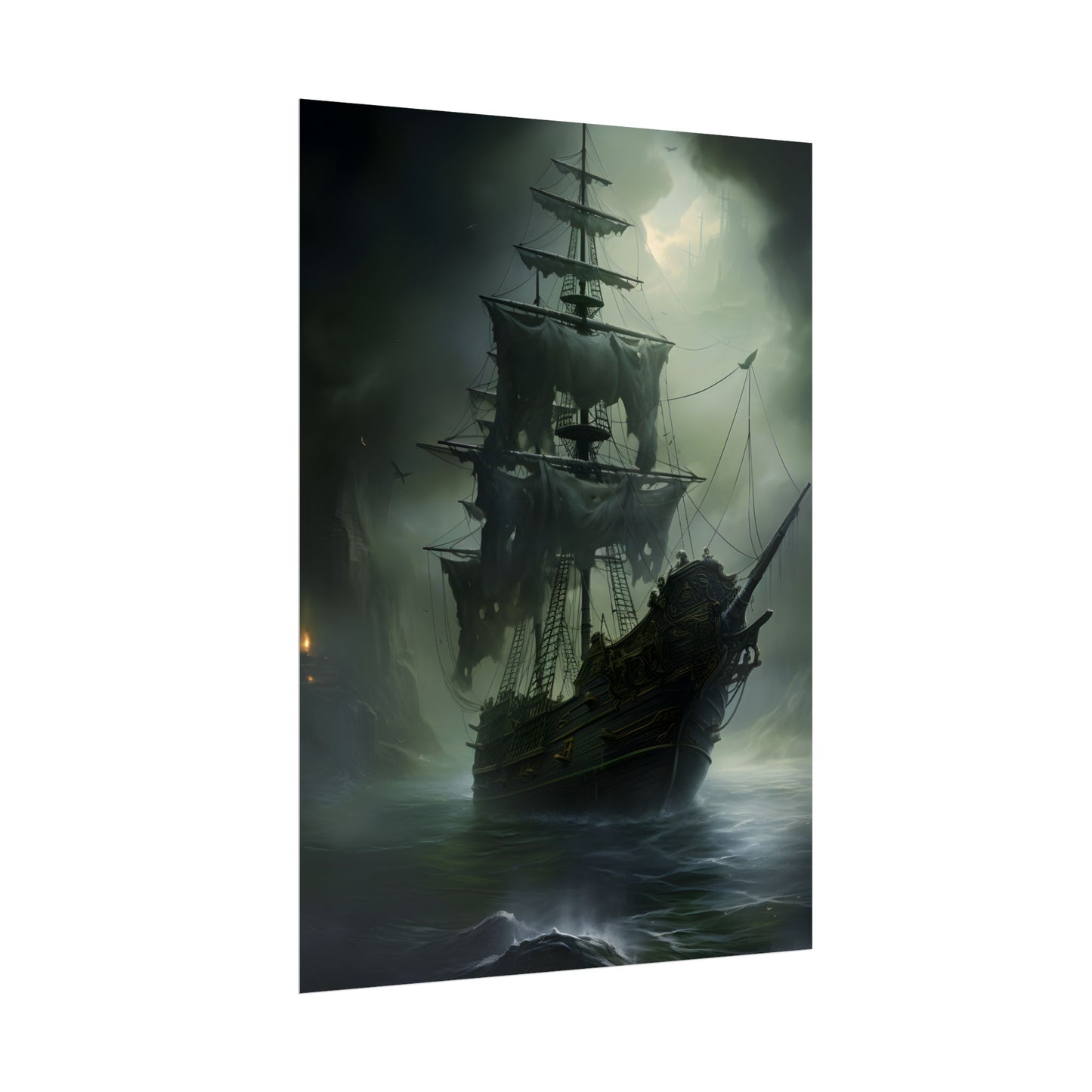 Pirate Ghost Ship: Sailing Through the Ocean - Poster