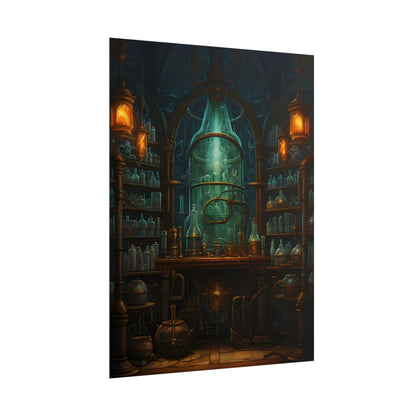 Mysterious Lab Test: Scientific Experiment in Progress - Poster