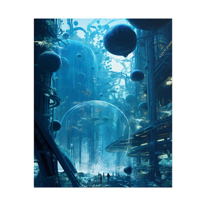 Underwater City of the Future: Sustainable Living in Harmony with Nature - Poster