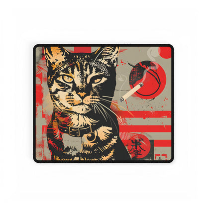 Realistic Cat Artwork - Desk Mat