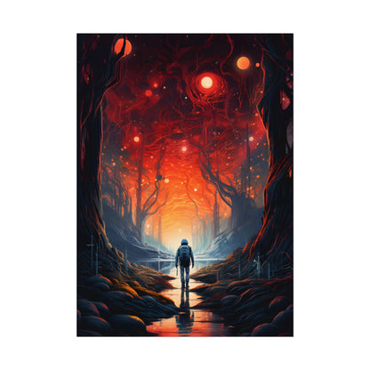 Futuristic Wilderness Explorer: Sci-Fi Adventure Digital Art - Poster