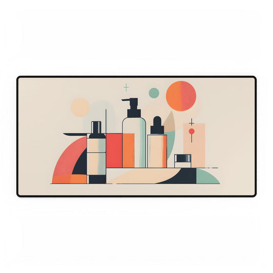 Bold Product Minimalist Illustration: Digital Art - Desk Mat