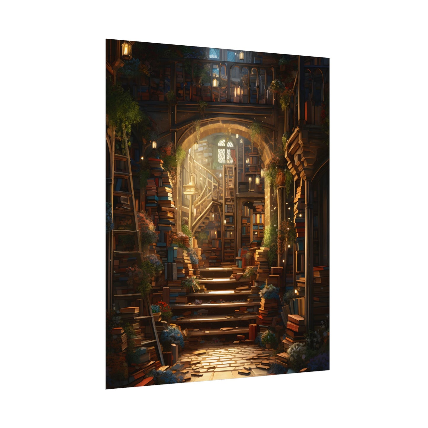 Magical Bookshop: Cozy Artwork of a Charming Bookshop - Poster