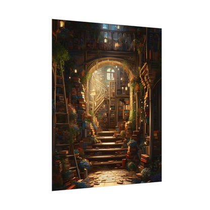 Magical Bookshop: Cozy Artwork of a Charming Bookshop - Poster