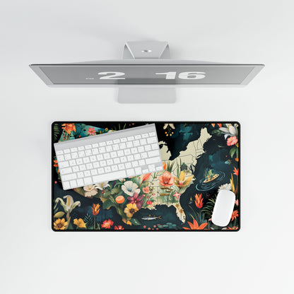 Beautiful Florida State Map: Vibrant Geographic Artwork - Desk Mat