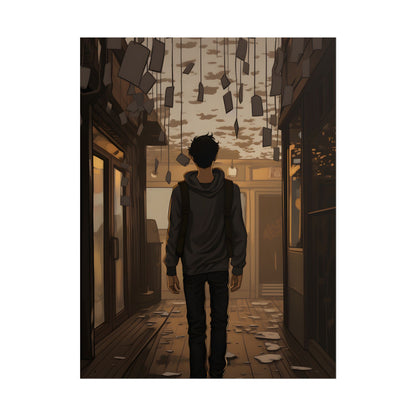 Candid Moment: A Person's Story in an Indoor Setting - Poster