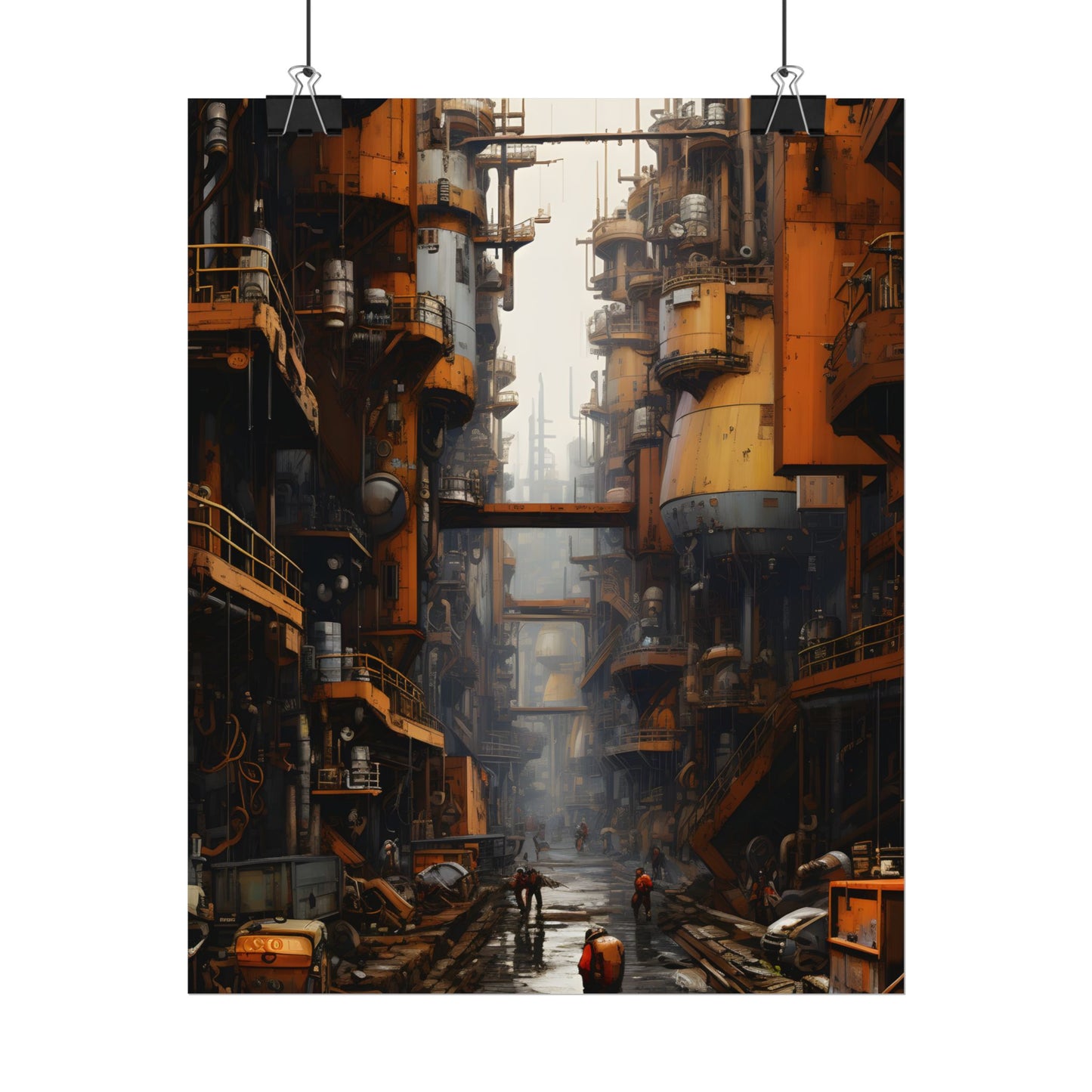 Steampunk Apocalypse: Post-Apocalyptic Cityscape - Poster