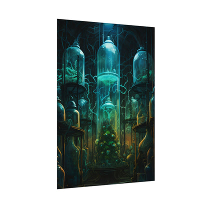 Molecular Secrets: Laboratory Artwork Showcase - Poster
