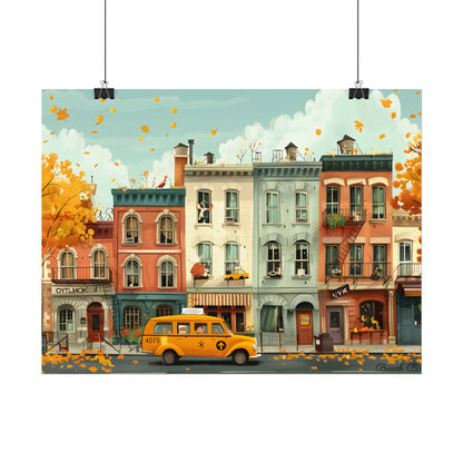 Whimsical Yellow Dream: A Captivating Illustration - Poster