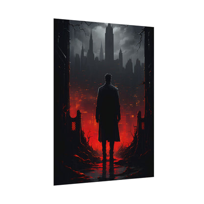 Urban Fantasy Detective: City Streets Mystery Artwork - Poster
