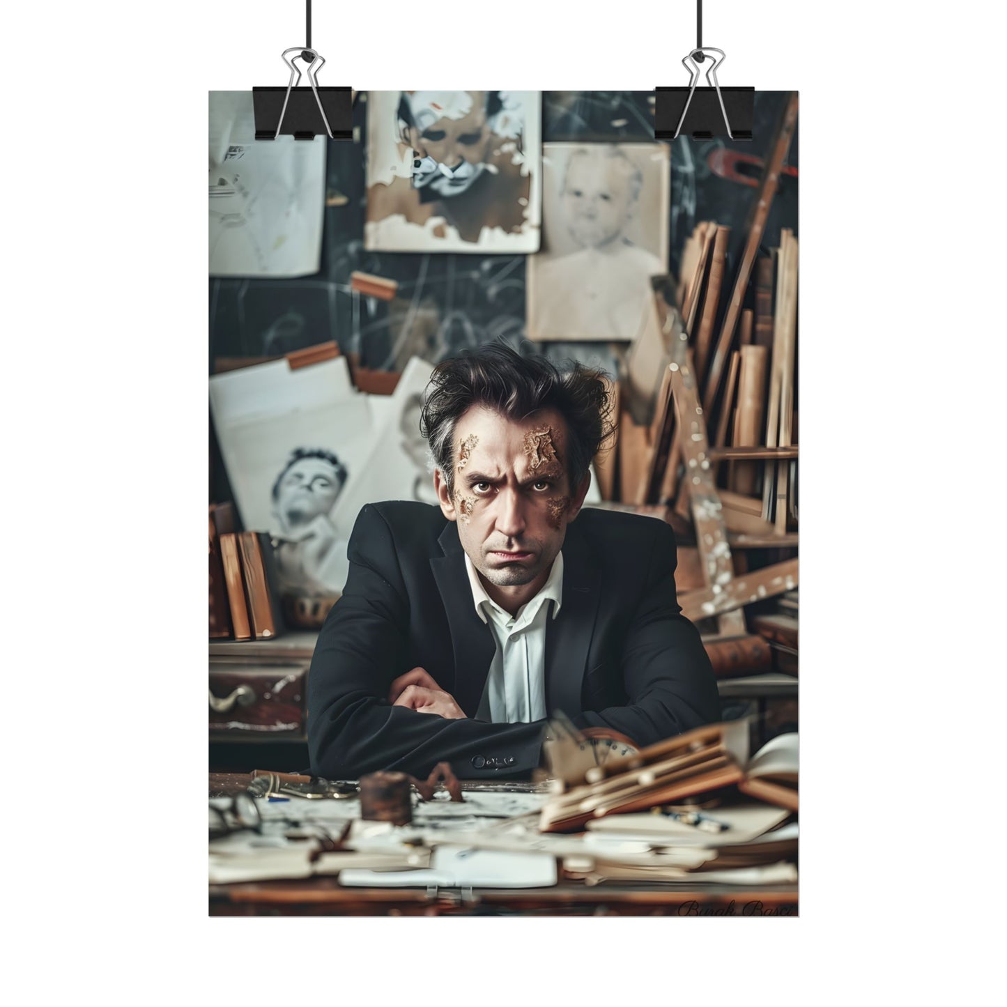 Intimate Self-Reflection: A Man's Portrait - Poster