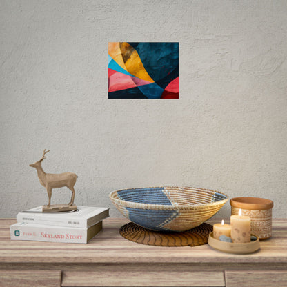 Vibrant Abstract Textured Design: Colorful Artwork - Poster