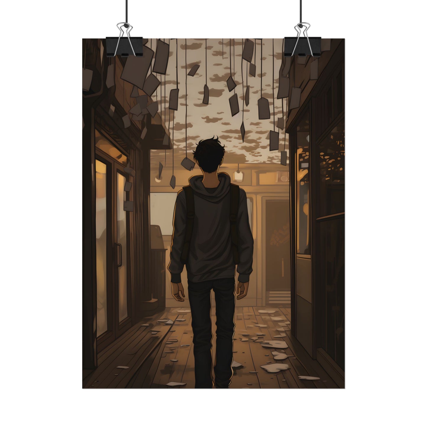 Candid Moment: A Person's Story in an Indoor Setting - Poster