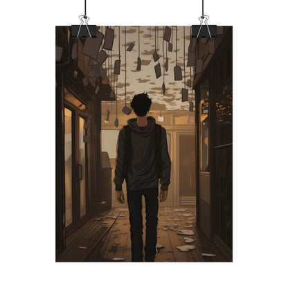Candid Moment: A Person's Story in an Indoor Setting - Poster