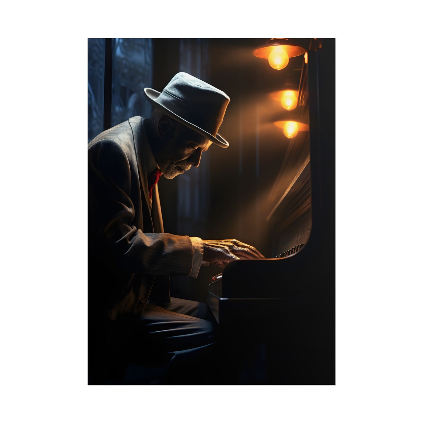 Intricate Piano Moment: Reflections of a Musician - Poster