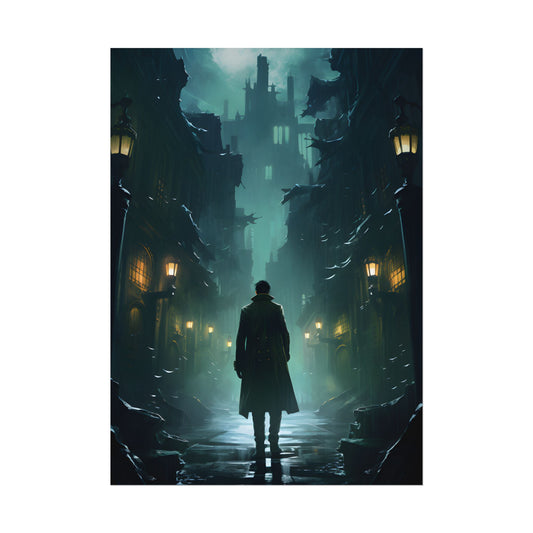 Urban Noir Detective: Mystery Solving Artwork - Poster
