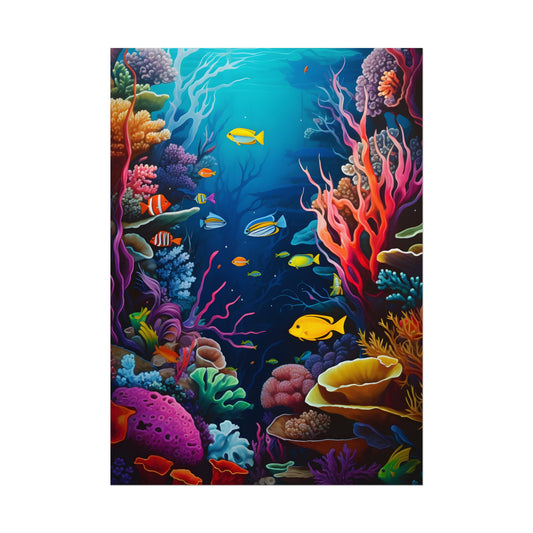 Vibrant Coral Reef: Underwater Paradise - Poster