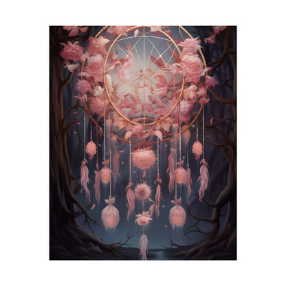 Ethereal Dreamcatcher Realm: Surreal Landscape Art - Poster