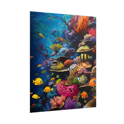 Underwater Paradise: A Sanctuary of Vibrant Marine Life - Artwork - Poster