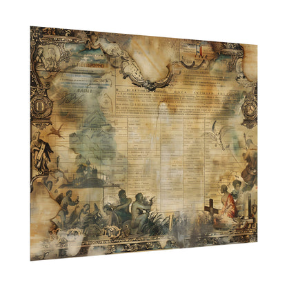 Vintage Biblical Scene: Medieval Art Poster - Poster