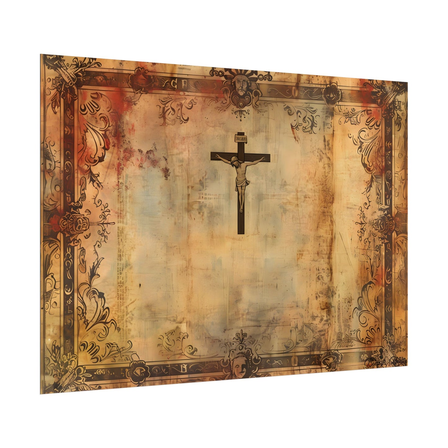 Vintage Biblical Art Print: A Historical Scene - Poster