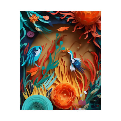 Eye-Catching Paper Quilling Indian Landscape Artwork - Poster