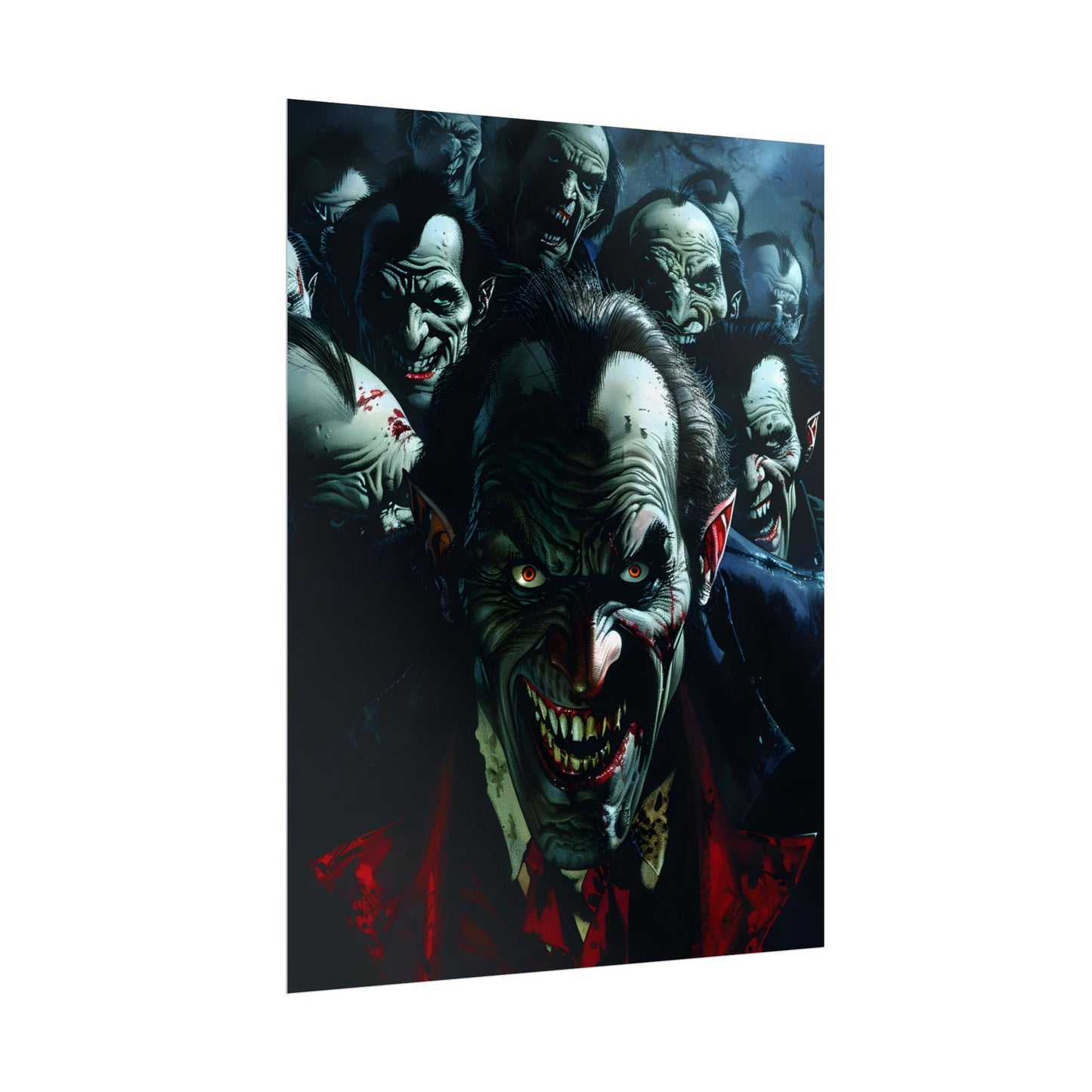 Mischievous Vampires: Gothic Group Artwork - Poster