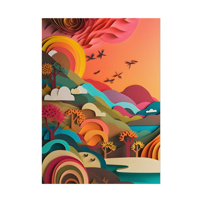 European Quilled Artwork: A Masterpiece of Paper Intricacy - Poster