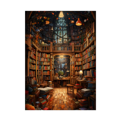 Charming Magical Bookshop: Cozy Book Lover's Paradise - Poster