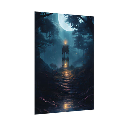 Close-Up Metallic Product: Smooth Cylindrical Device - Poster