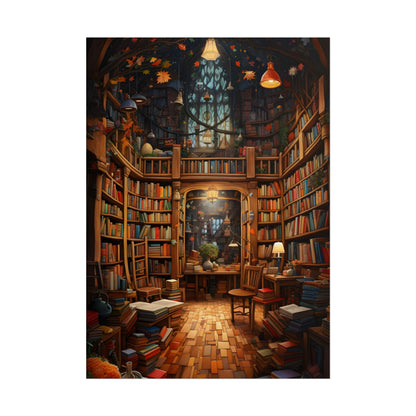 Charming Magical Bookshop: Cozy Book Lover's Paradise - Poster