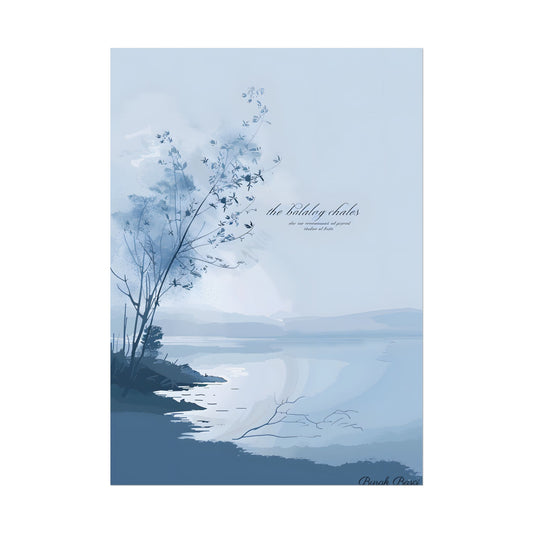 Serene Landscape: Inspirational Quote Art - Poster