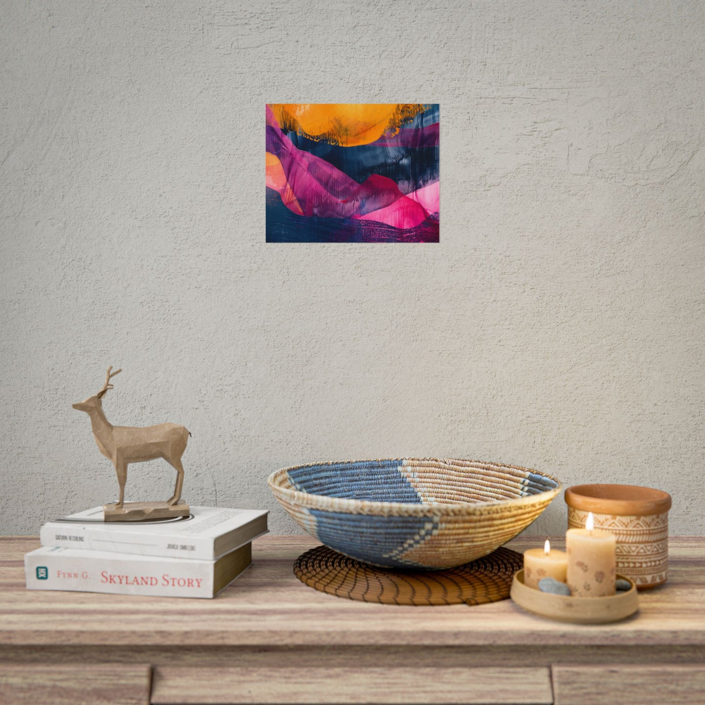 Vibrant Abstract Art: Organic Patterns in Modern Colors - Poster