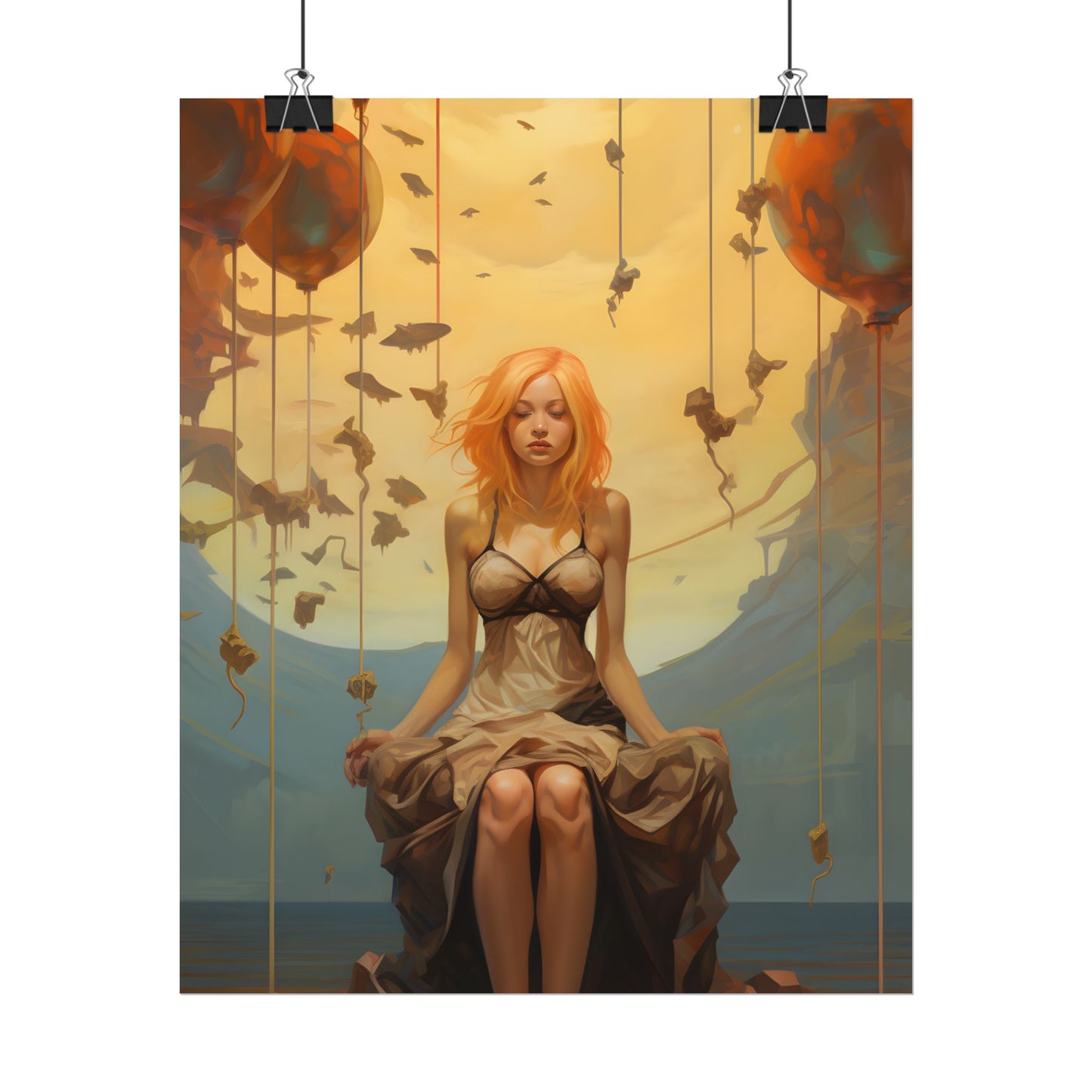 Leg Study in Natural Light: Dark Art Photography - Poster